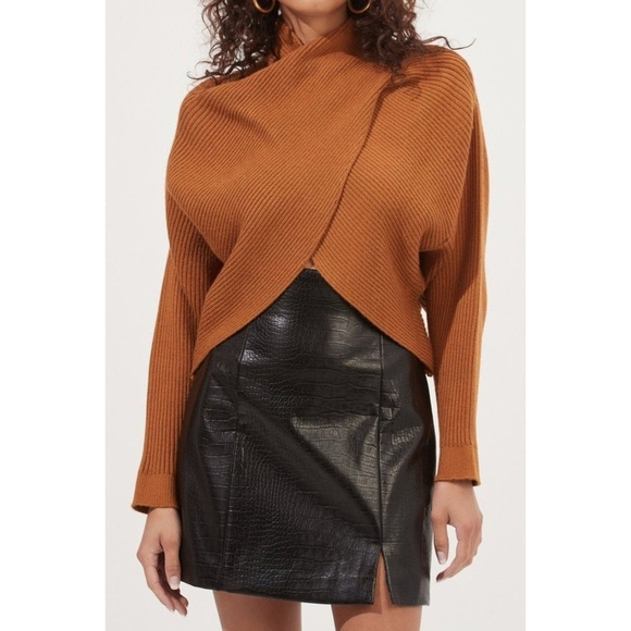 ASTR The Label Rayn Ribbed Knit Crossover Sweater - Picture 4 of 11